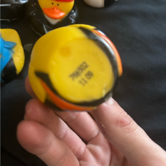 COMPLETE SET OF 12 Vintage Collectible RARE Biker Rubber Duckies - Picture 6 of 6